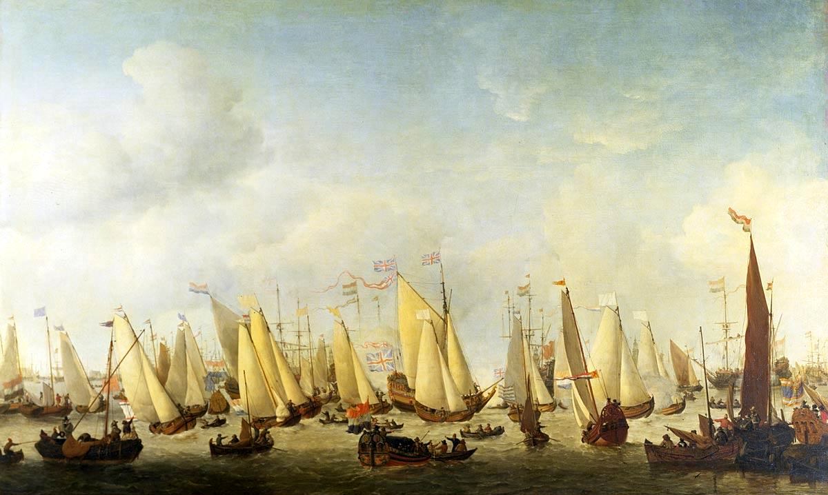 Vertrek van Koning Charles II van Engeland op 2 juni 1660