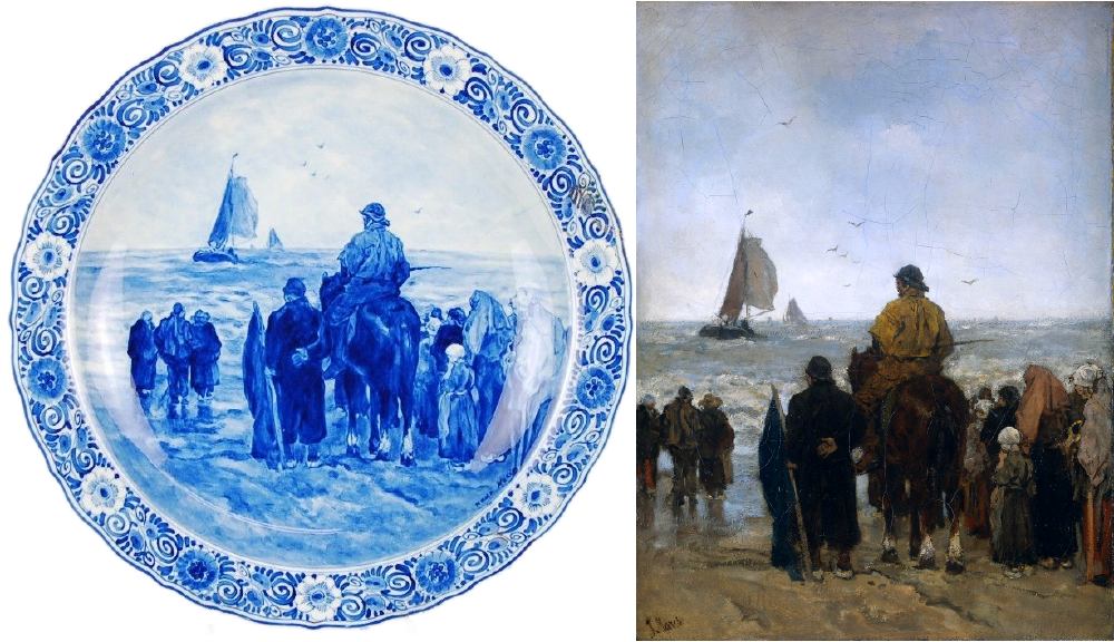 Wachten op de terugkeer van de vloot voor Scheveningen